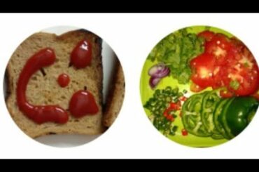 Simple bread sandwich/LOW FAT MAYO SANDWICH/রুটি স্যান্ডউইচ। Vegetable sandwich/TOMATO SANDWICH