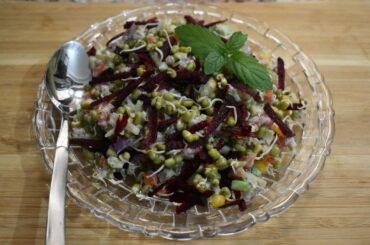 Sprouts Salad Recipe/ Moong Sprouts salad ( hindi/ urdu )