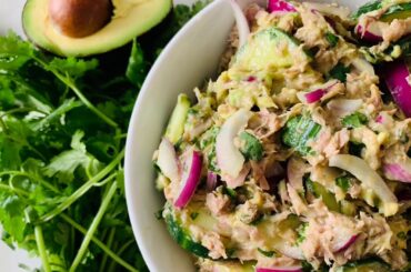 Salads: Avocado Tuna Salad Recipe/ Healthy lunch idea