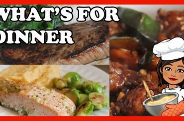 WHAT’S FOR DINNER || Salmon/Sir-fry/Steak || Simple & Budget Friendly Family meals || Weekly