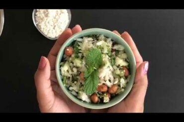 Green Poha Salad - Recipe from "A Taste of Isha"