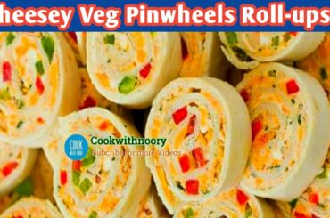 cheesey, Veggie pizza Pinwheels ,A perfect Appetizer Cookwithnoory