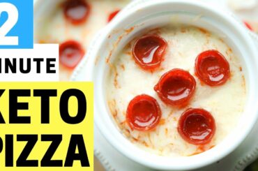 2 Minute Keto Pizza | BEST Easy Low Carb Pizza Recipe For Keto