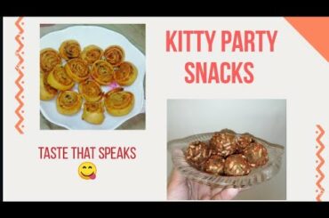 TWO KITTY PARTY SNACKS || EASY|| TASTY||KITTY SNACK