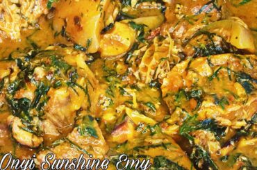 How to make Achi, Ukazi and Uziza Igbo Soup | Nigerian Soup | Onyi Sunshine Emy