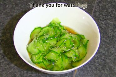Japanese Cucumber Salad Recipe