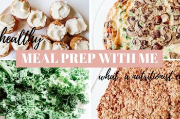 HEALTHY MEAL PREP WITH ME | WHAT A NUTRITIONIST EATS | ABBEY VERIGIN