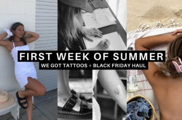 tattoos, beach days, healthy recipes, SUMMER VLOG! - vlogmas ep. 2 // LOLITA OLYMPIA