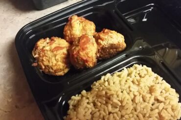 MEAL PREP HEALTHY LUNCHES - TURKEY MEATBALLS & BROWN RICE