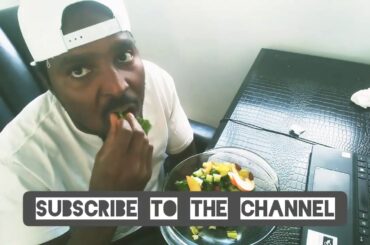 Man VS Salad  Episode 7 part 2  Cucumber Salad with apple