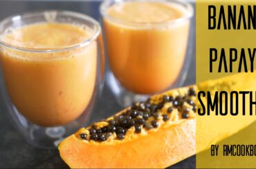 Super healthy papaya smoothie for improved digestion and stomach health