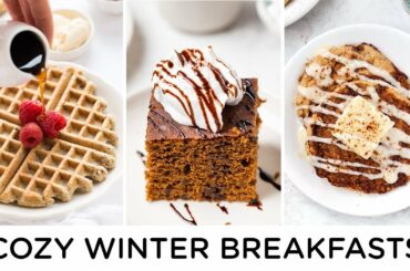 EASY HOLIDAY BREAKFAST RECIPES ‣‣ cozy winter breakfast ideas!
