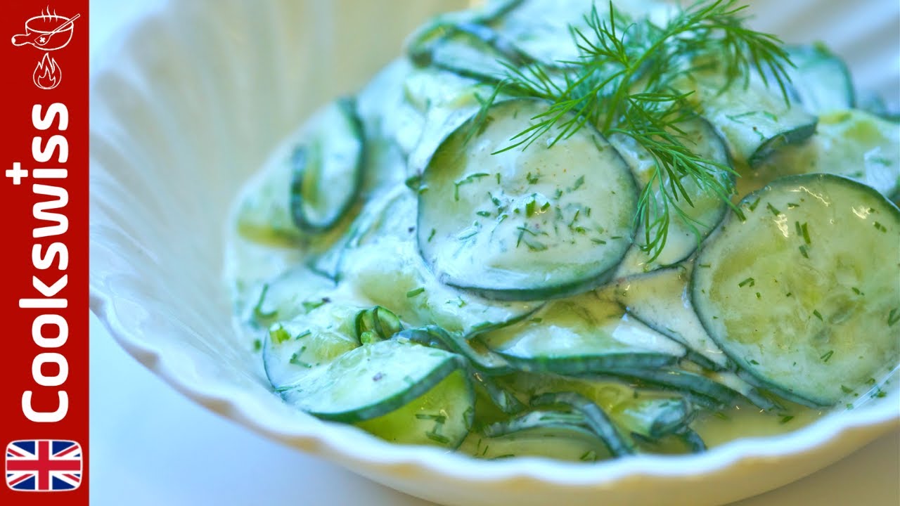 Refreshing Cucumber Salad with Dill and Yoghurt – easy salad recipes Refreshing Cucumber Salad with Dill and Yoghurt - easy salad recipes