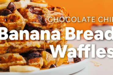 Chocolate Chip Banana Bread Waffles | Minimalist Baker Recipes