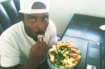 Man VS Salad  Episode 7 part 1  Cucumber Salad with apple