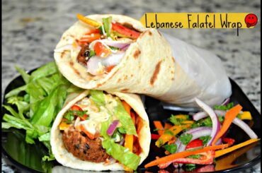 How to make Lebanese Wrap | Falafel Wrap | Lebanese Veggie Wrap | Pita Veggie Wraps