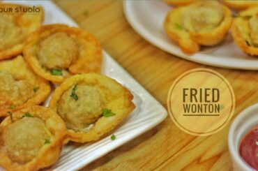 புது விதமான ஸ்னாக்ஸ் சாப்பிட ஆசையார்ந்தா இத ட்ரை பண்ணுங்க😋 Chinese Fried Wonton 😋  Snacks Recipes