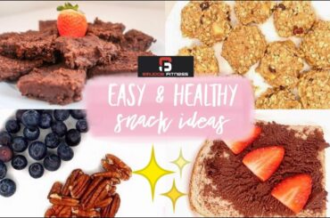 EASY HEALTHY SNACK IDEAS! HEALTHY NUTELLA & BROWNIES RECIPES! WEIGHTLOSS JOURNEY-PROJECT 7 #AD
