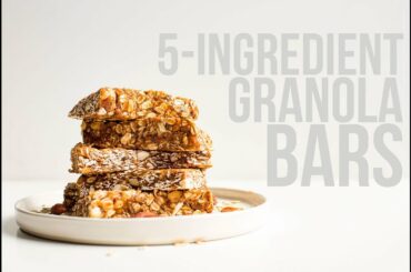 Healthy 5-Ingredient Granola Bars | Minimalist Baker Recipes