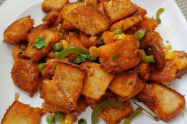 Quick Breakfast recipe/Bread chilli/Bread chilli recipe in Tamil/Chilli bread recipe in Tamil