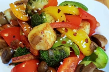 Vegetables stir fry recipe/ how to stir fry vegetables/easy and healthy recipe for weight loss.