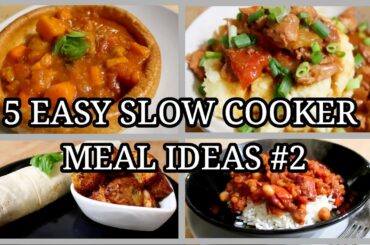 5 SIMPLE SLOW COOKER MEALS ~ EASY FAMILY MEAL IDEAS #2