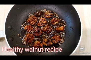 Walnut recipes!! Healthy walnut recipe for children in Telugu!!