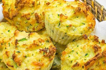 Keto Muffins Recipe - Cheese & Zucchini (Delicious Low-Carb Savory Snack)