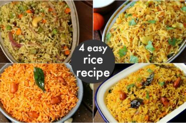 4 easy instant rice recipes - lunch box recipes & ideas | बच्चों की पसंदीदा लंच बॉक्स रेसिपीज