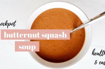 EASY BUTTERNUT SQUASH SOUP | 5 INGREDIENTS | HEALTHY RECIPE | ABBEY VERIGIN