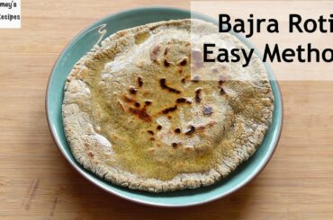 Bajra Roti Recipe - How To Make Bajra Roti - Pearl Millet Roti For Weight Loss - Skinny Recipes