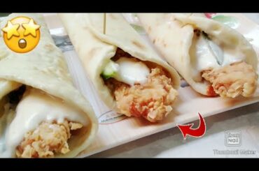 CRISPY ZINGER SHAWARMA AND SHAWARMA BREAD HOMEMADE RECIPIE BY SHAGGYY KITCHEN