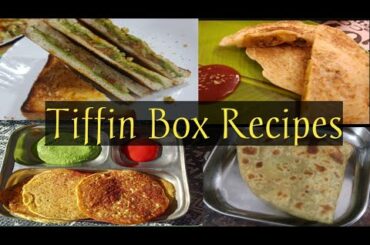 4 tiffin box recipes|Indian LunchBox Recipes#broccolicheela #vegsandwich #tawaidli #aloomatarparatha