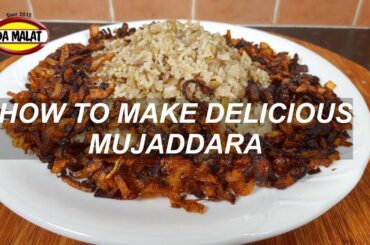 Delicious Mujaddara Recipe | How to make Lebanese Mujaddara Recipe | Healthy vegetarian Recipe