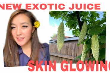 MUST WATCH...NEW DISCOVERED JUICE!!Healthy Bitter Melon makes my SKIN RADIANT! Fun Recipe to Try!