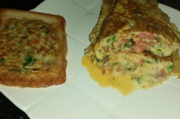 Egg cheese omelette my recipe Malik Asif healthy food