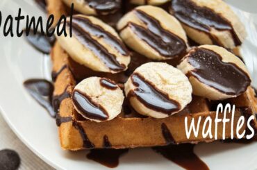 Oatmeal waffles - easy and healthy breakfast