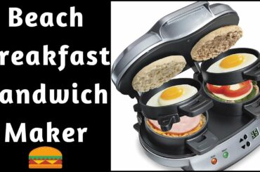 QUICK AND EASY | Dual Breakfast Sandwich Maker with Timer