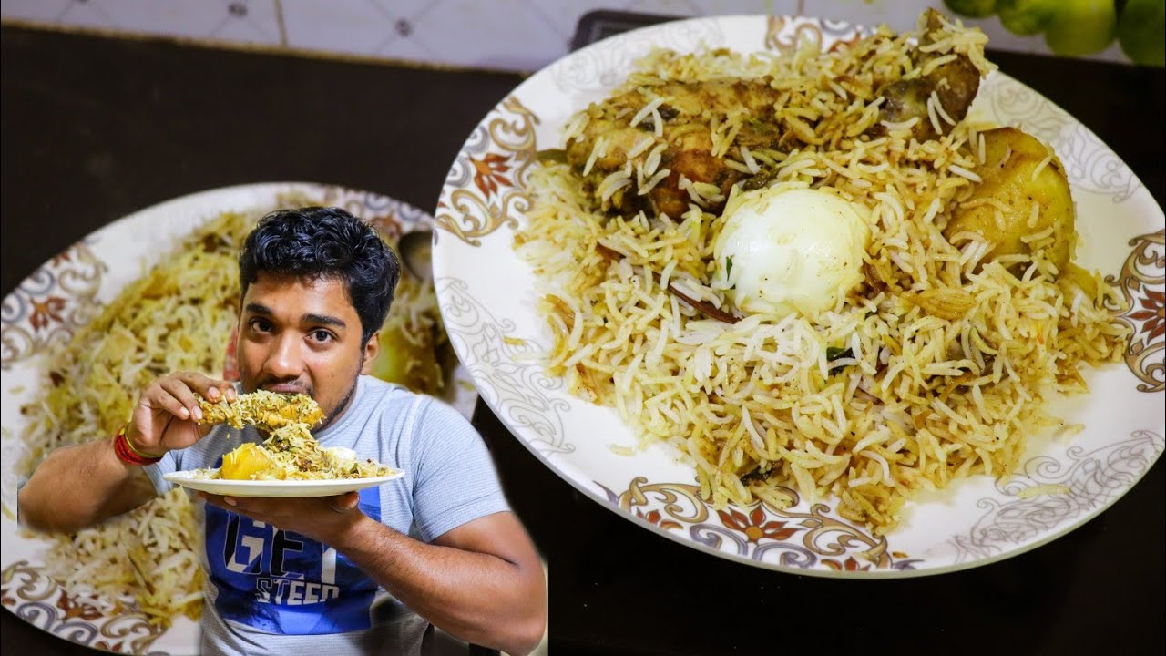 Hydrabadi Chicken Dum Biryani | Healthy chicken biryani recipe in Hindi(Homemade) Hydrabadi Chicken Dum Biryani | Healthy chicken biryani recipe in Hindi(Homemade)