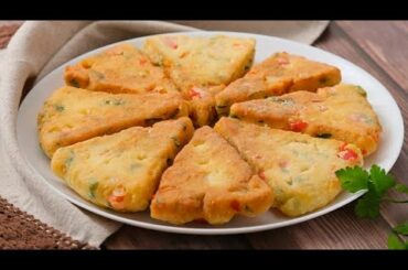 Fried bread with red peppers: a unique alternative to bread!