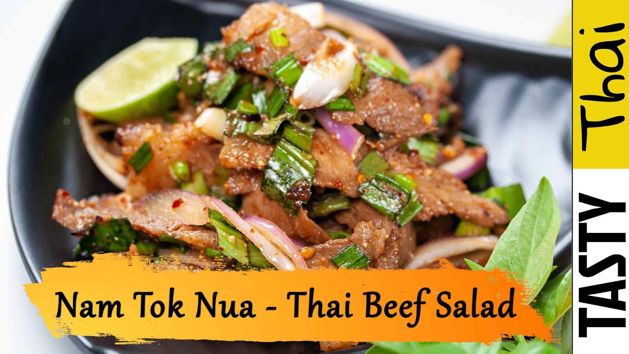 Easy & Authentic Thai Beef Salad Recipe or Nam Tok Nua (Quick & Unique Thai Salad) Easy & Authentic Thai Beef Salad Recipe or Nam Tok Nua (Quick & Unique Thai Salad)