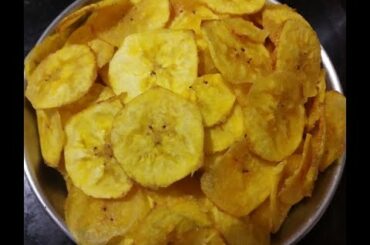 Banana Chips Recipe / Nendran Chips / Easy, Simple Evening Snacks Recipes in Tamil / Snacks for Kids