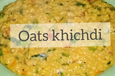 Oats khichdi/quick weight loss with oats recipe in kannada by Manjula.