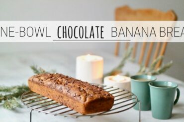 ONE-BOWL CHOCOLATE BANANA BREAD » easy + vegan