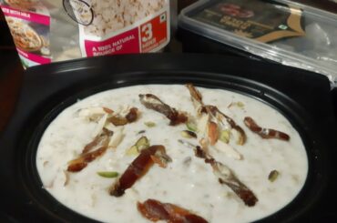Oats & dates kheer| oats porridge|weightloss recipe| low calorie food|5 min recipe| sugarfree recipe