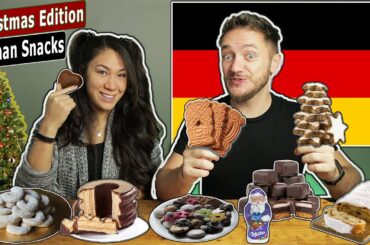 American GF Tries German Christmas Snacks & Candy!!
