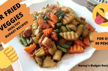 STIR FRY VEGETABLES | EASY HEALTHY RECIPE | with costing