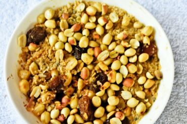 No-Cook Breakfast For Weight Loss || Peanut Butter Overnight Oats || Easy & Healthy Breakfast ||