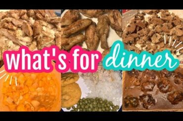 WHAT'S FOR DINNER & DESSERT || REAL LIFE LARGE MEAL IDEAS || BUDGET MEAL IDEAS