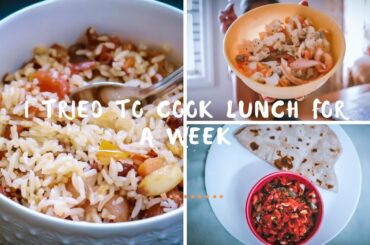 MON - FRI LUNCH RECIPES (INDIAN) | What I Cooked/Ate For Lunch In A Week!